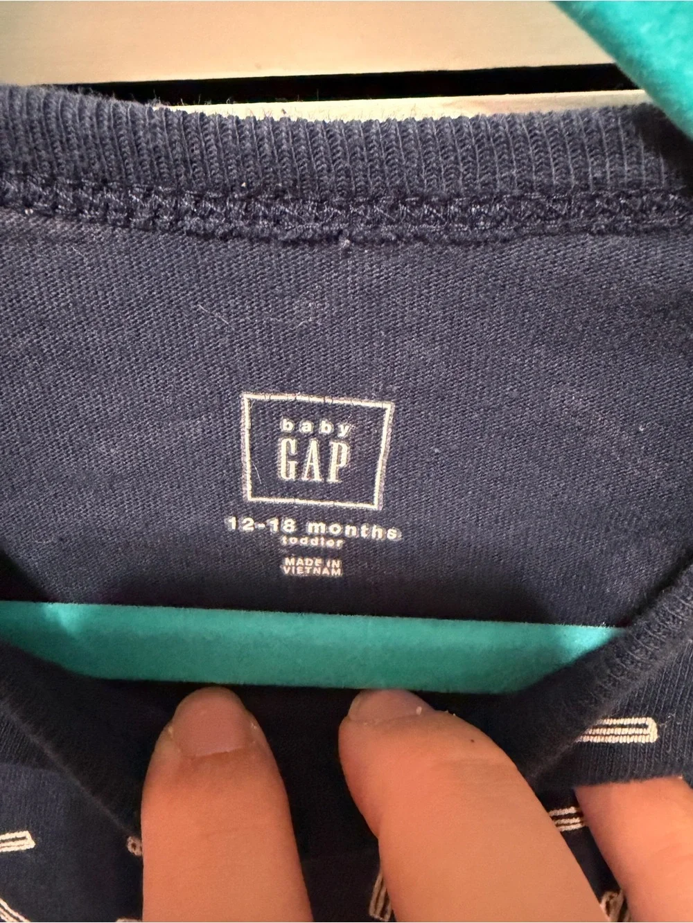 5 FOR $10 BABY BUNDLE - GAP Burger & Fries Layered Long Sleeve with Gray Sleeves